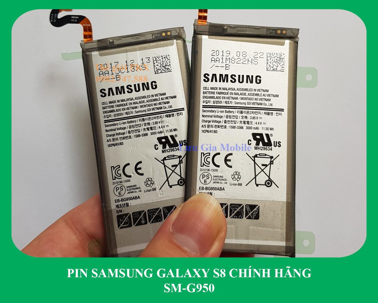 Pin samsung galaxy s8 công ty g950