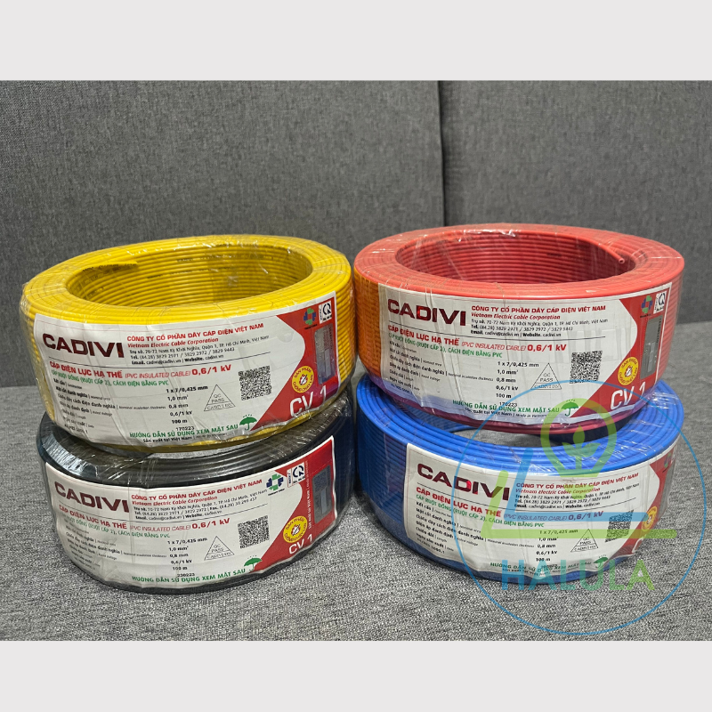 Dây cáp điện đơn - dây điện CV đơn Cadivi ( Đơn giá 10 mét)