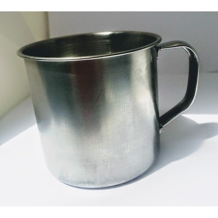 Ca inox làm đá - uống 1 cái
