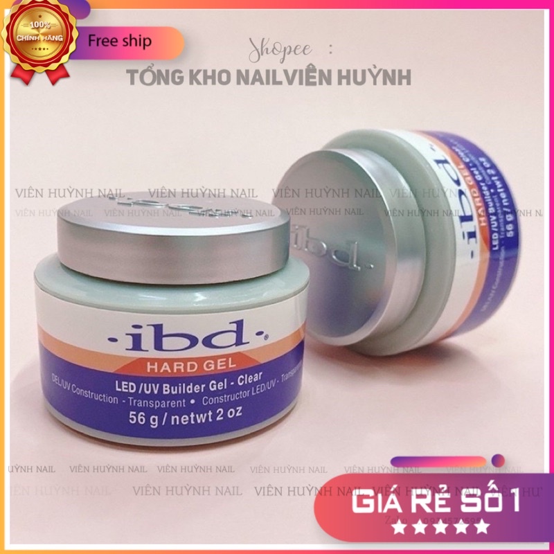 Gel ibd lạnh đắp móng  loại 1 không nóng 56g