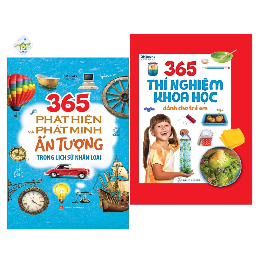 Sách -combo 2 cuốn 365 Phát Hiện Và Phát Minh Ấn Tượng Trong Lịch Sử Nhân Loại +365 Thí Nghiệm Khoa Học Dành Cho Trẻ