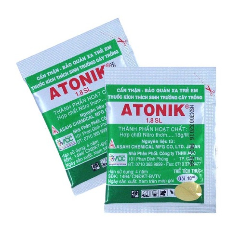 Hộp 10 gói kích thích sinh trưởng cây trồng ATONIK 1.8 SL