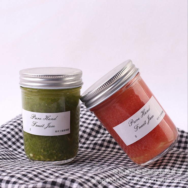 COMBO 6 HŨ THỦY TINH NẮP NHÔM 200ML MIỆNG RỘNG LÀM SỮA CHUA, CARAMEN, ĐỰNG THỰC PHẨM ĐA NĂNG