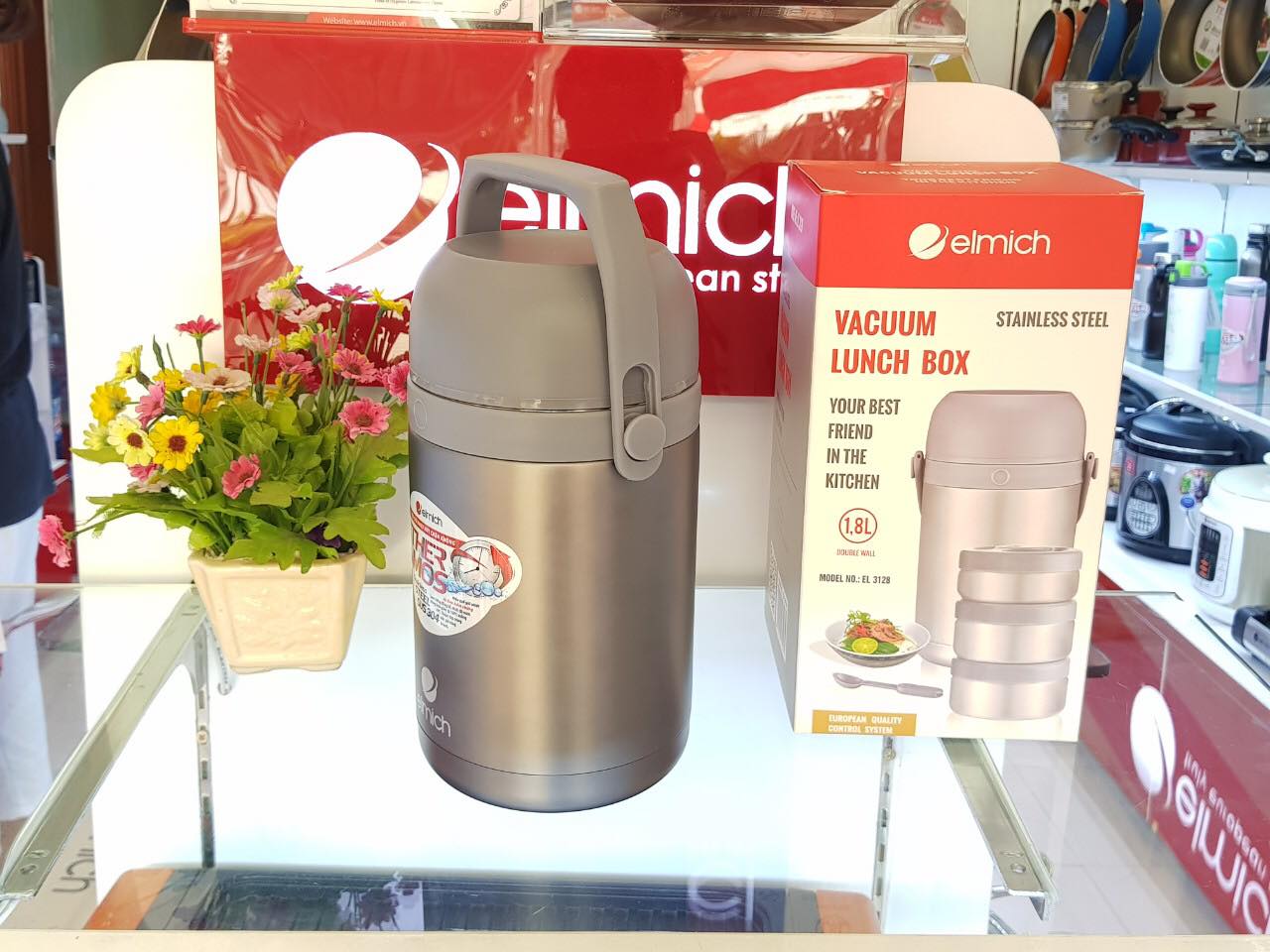 Hộp Đựng Cơm Giữ Nhiệt Elmich 1800ml El3128