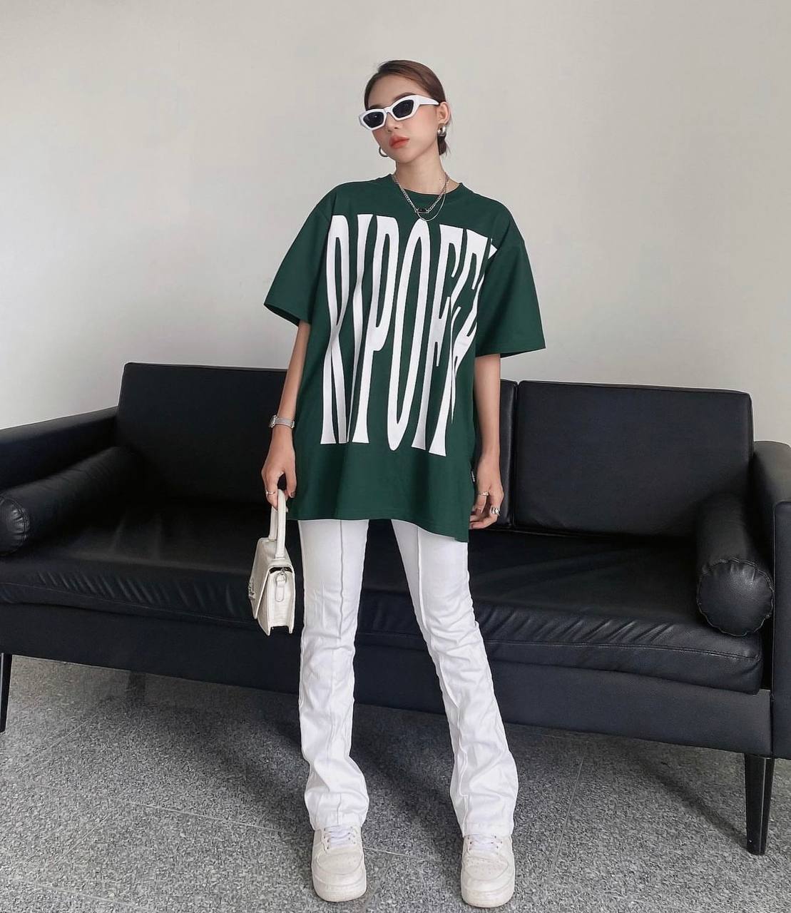 RIPOFFF Big Logo T-shirt - Green