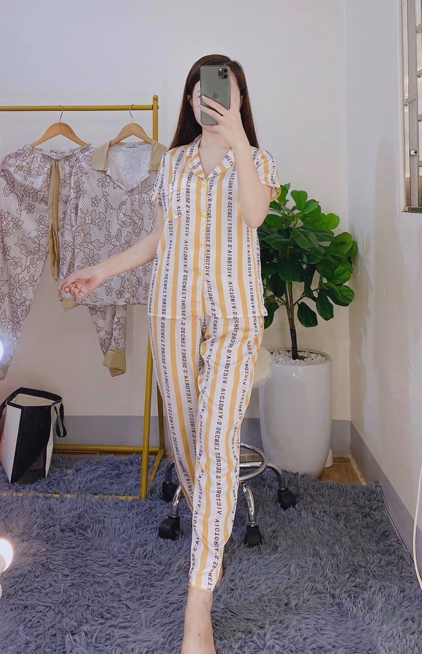 BỘ LỤA SATIN  SỌC CAO CẤP (có z\size)