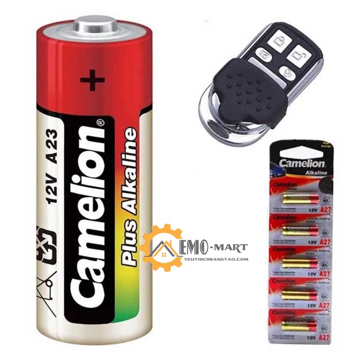 Pin 12v Camelion dùng cho điều khiển cửa cuốn - Pin 12V A27(loại nhỏ)