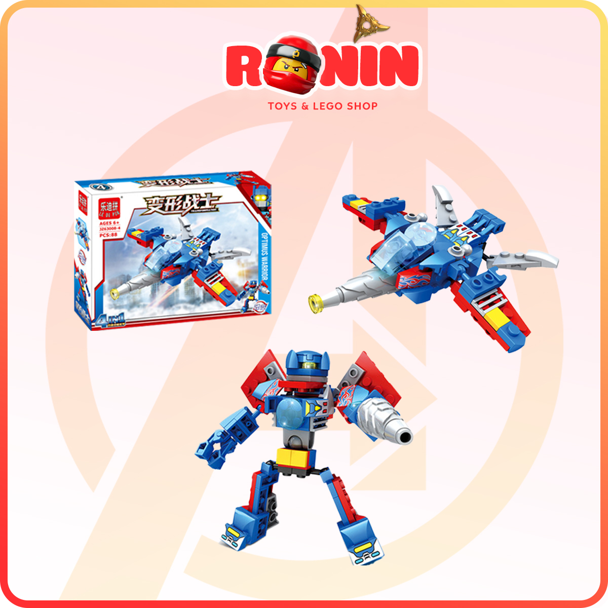 [🔥KM🔥] Bộ Đồ Chơi Lắp Ráp Lego Robot Transformers Optimus Prime 4in1