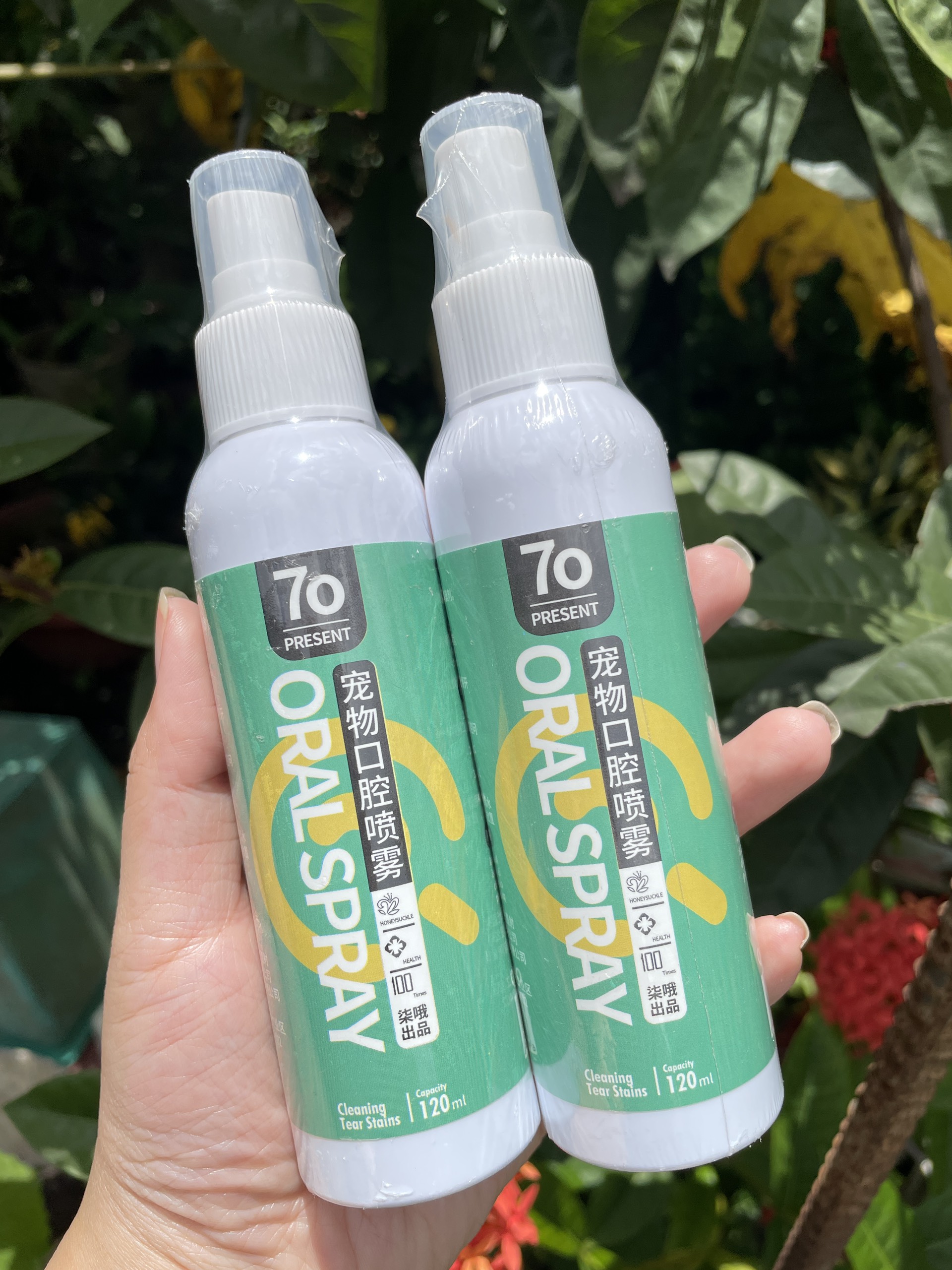 🦷 Xịt Khử Mùi răng miệng cho Chó Mèo -70 Present 120ml 🦷