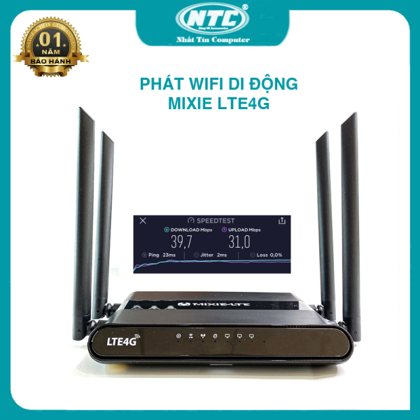 Bảng giá [HCM]Phát wifi từ sim 4G MIXIE LTE4G hỗ trợ 32 user phát sóng cực xa - nguồn trực tiếp 12V (đen) - Nhất Tín Computer Phong Vũ