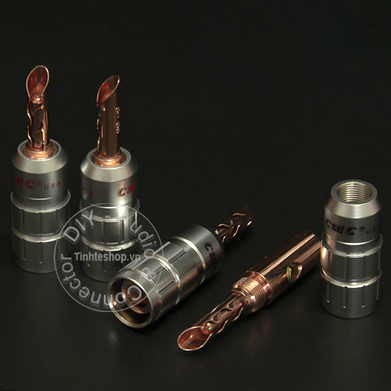 Rắc Loa bắp chuối răng cưa nhân đồng mạ vàng mạ rhodium và đồng nguyên bản 4 chiếc