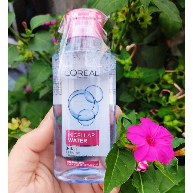 Nước Tẩy Trang Loreal - L Oreal Paris 3-in-1 Micellar 95ml Hồng