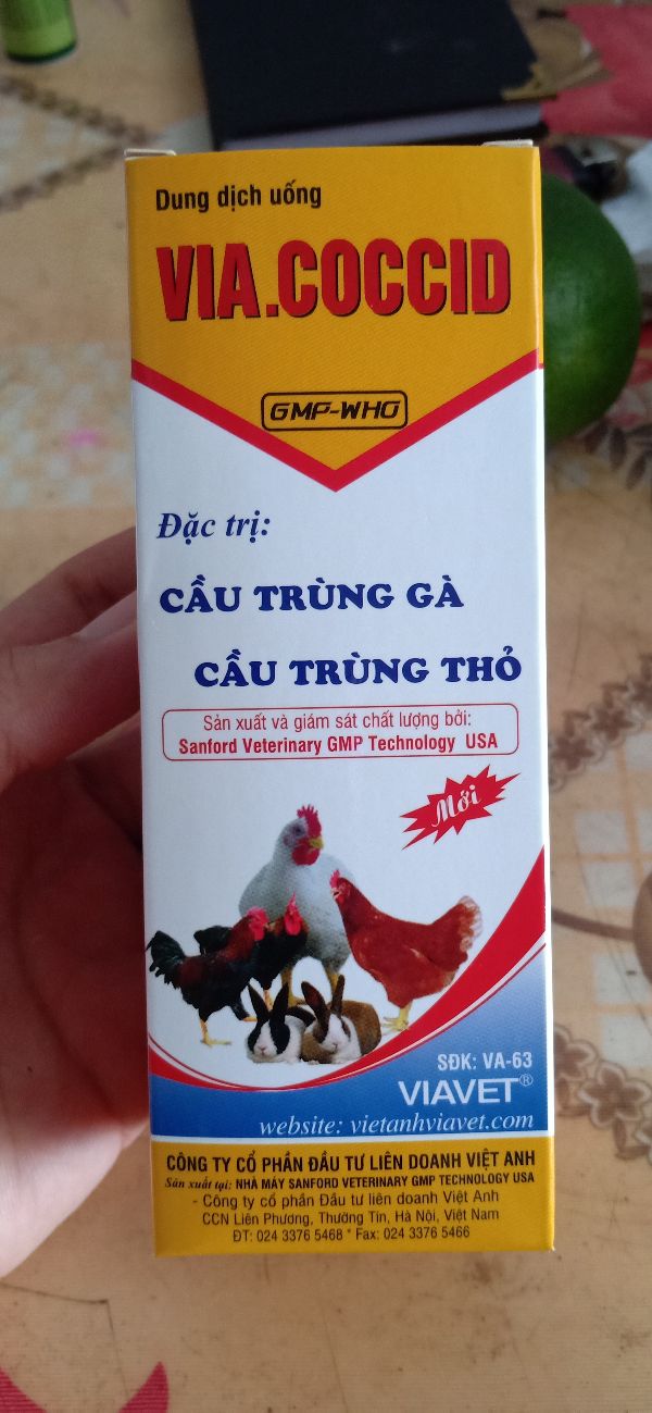 Via Coccid Trị Cầu Trùng Gà, Thỏ 100Ml - 370