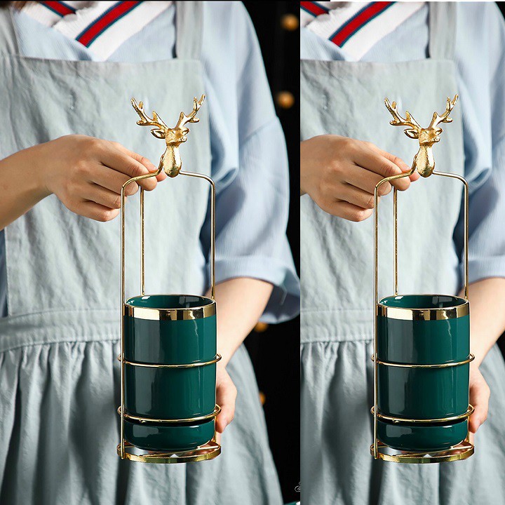 Ống đựng đũa, thìa dĩa chất liệu sứ cao cấp