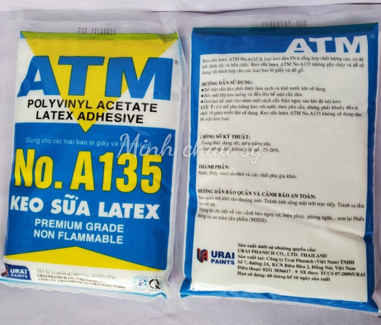 Keo Sữa Latex ATM 135 URAI chính hãng Keo sữa chống thấm, Keo Dán