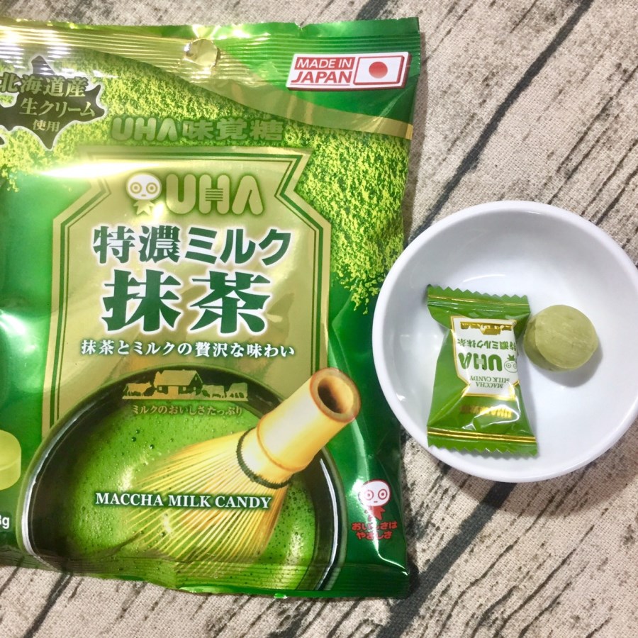 Combo 2 bịch Kẹo trà xanh UHA Maccha Milk Candy