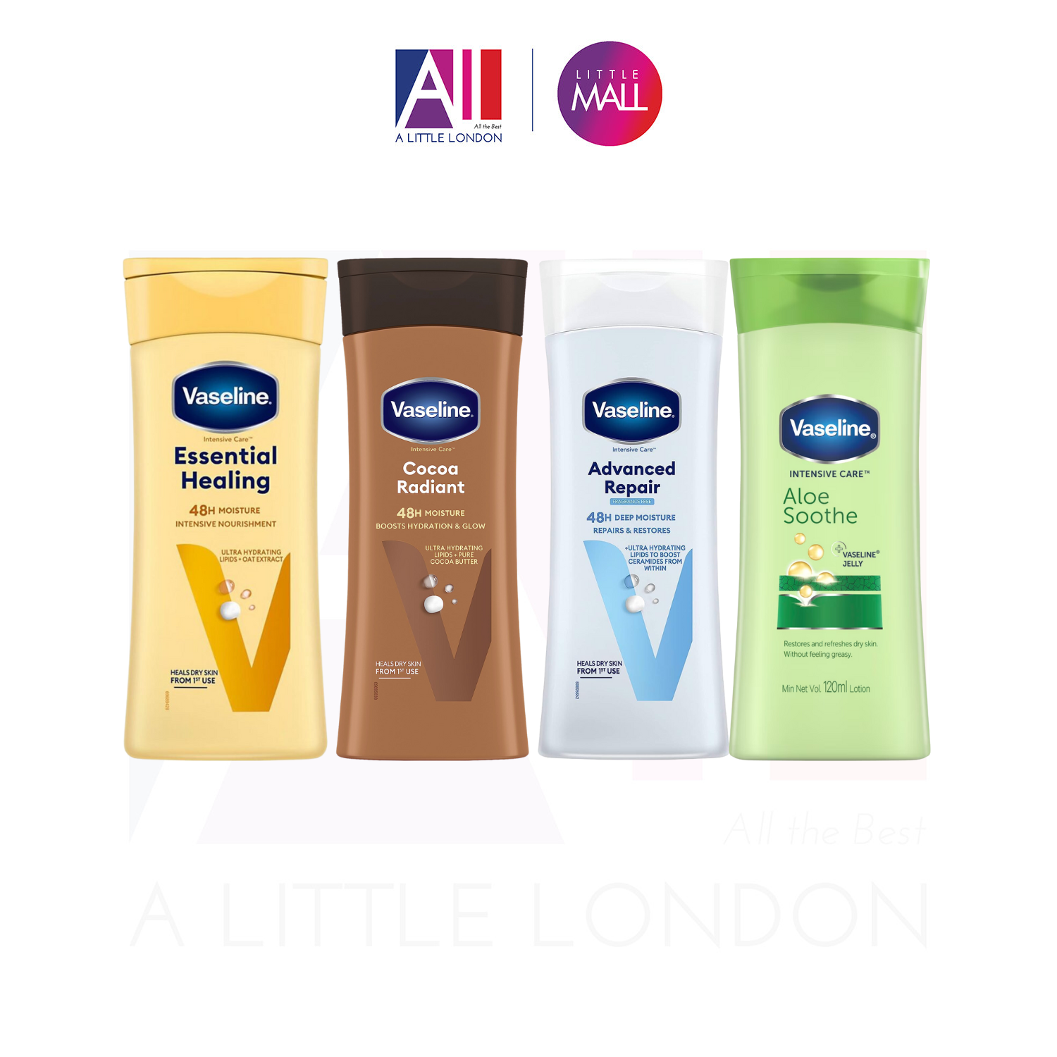 Dưỡng thể Vaseline Intensive Care 400ml (Bill Anh)