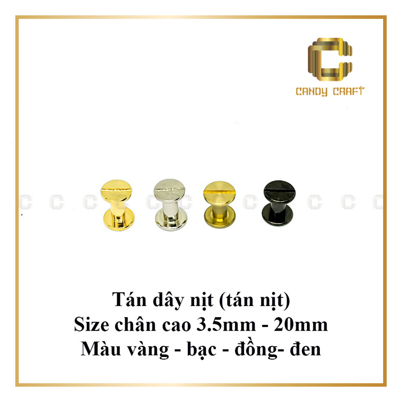 Tán nịt (tán vặn ốc) - phụ kiện làm túi xách