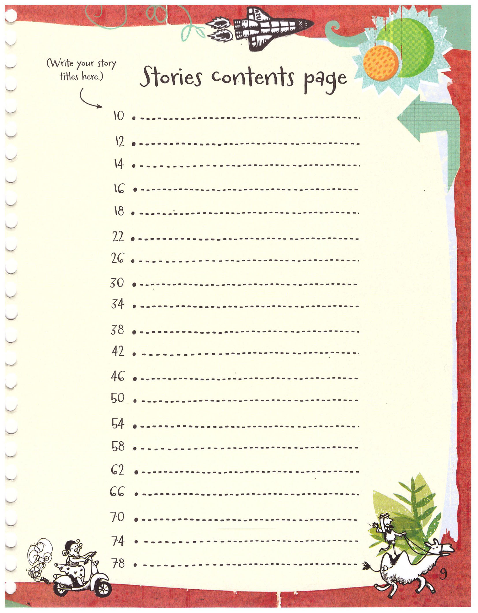 THE USBORNE WRITE YOUR OWN STORY BOOK (Sách màu)