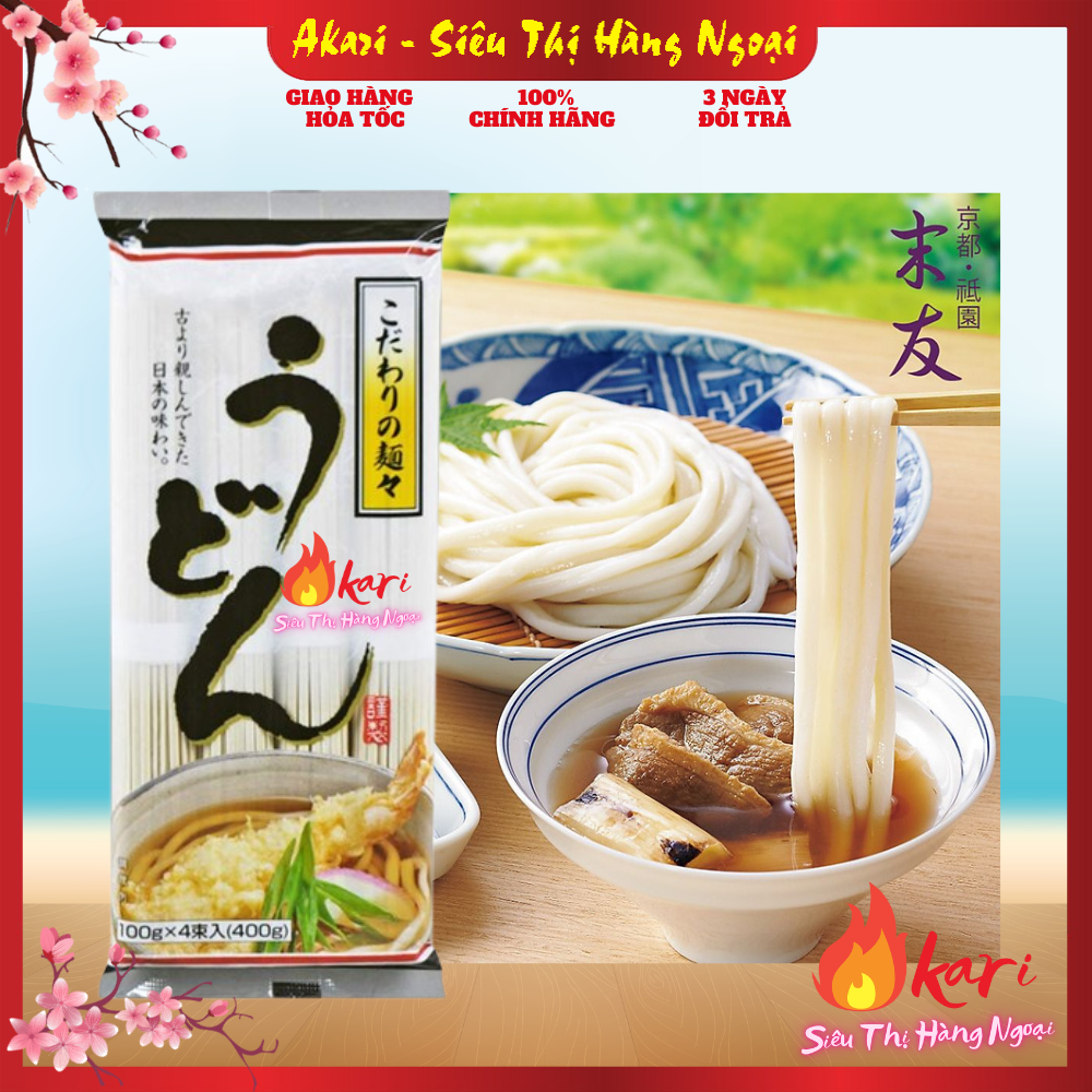 Mì udon khô asahi 400g nội địa nhật bản