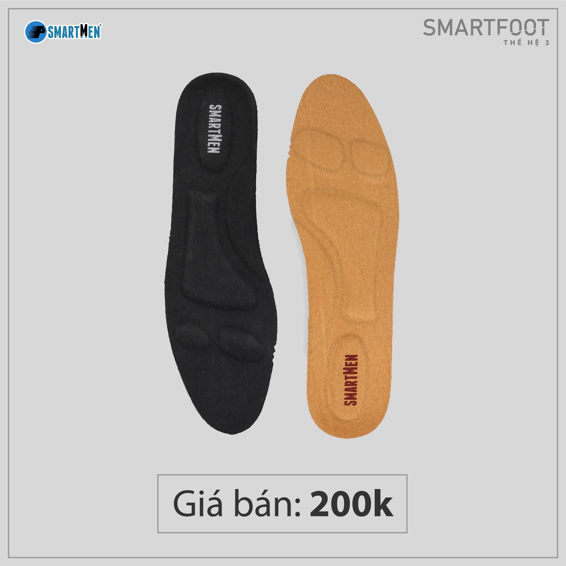 Lót giày SMARTFOOT SMARTMEN thế hệ 3 Mới