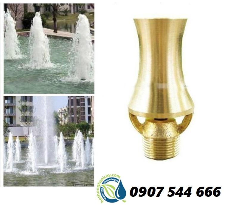 Đầu phun nước cây thông phi 21mm Đồng
