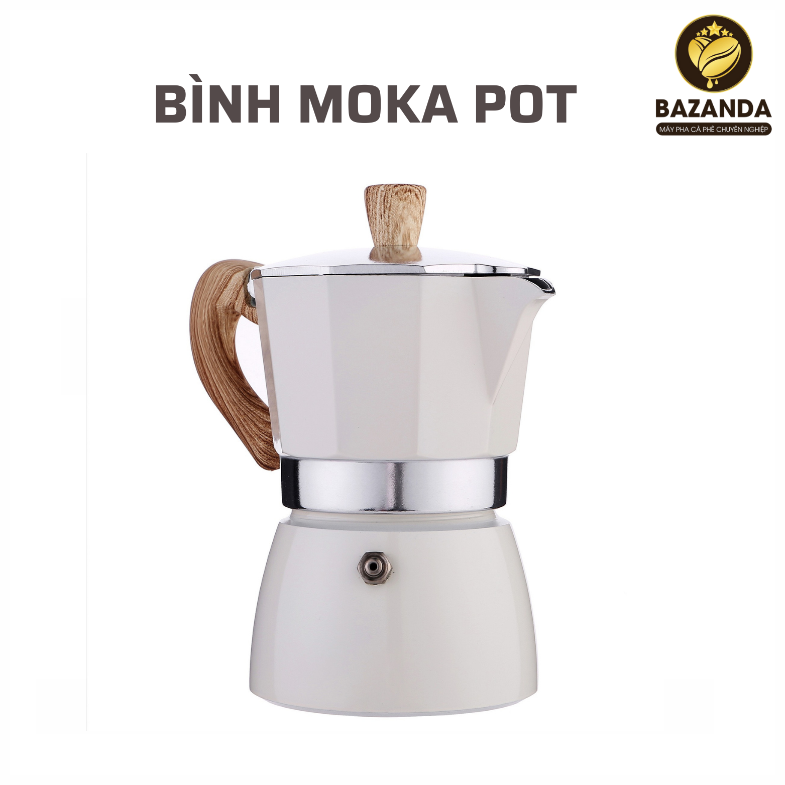Ấm pha cà phê Moka,bình pha cà phê kiểu Ý