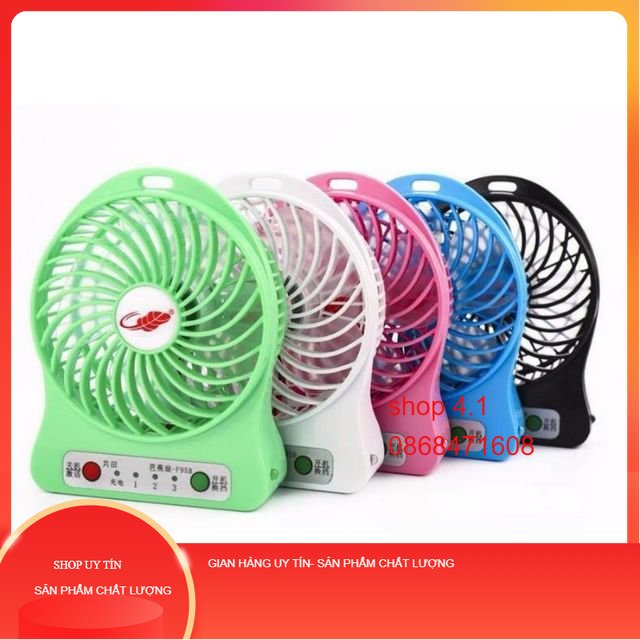 Quạt sạc siêu tốc 3 cấp độ