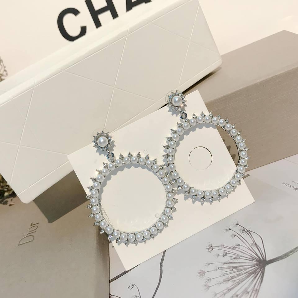 Khuyên Tai Đi Tiệc Đính Ngọc Trai Sang Chảnh BTAA013