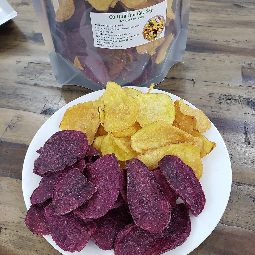 Khoai Lang Tím Sấy Giòn Trai Đẹp 200G