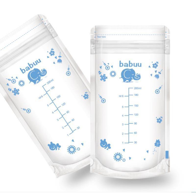 Túi trữ sữa Babuu Nhật Bản 250ml (chính hãng)