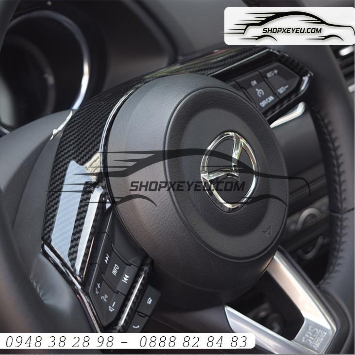 Ốp Carbon Đầu Vô Lăng Mazda 3 , Mazda 6 C Cx5 Đời Mới