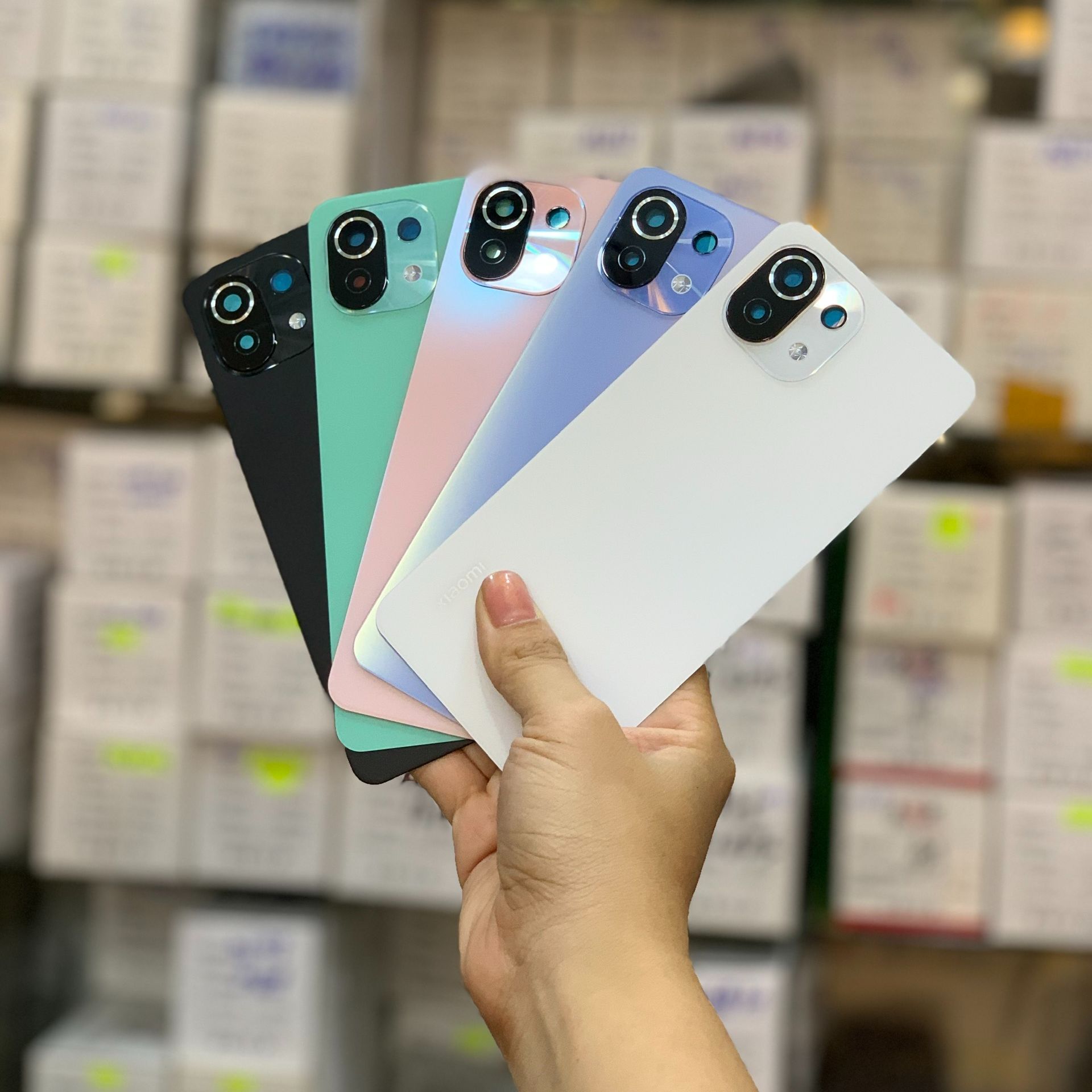 Lưng liền kính Camera Xiaomi 11 Lite 4G / 5G ( Zin ) Tặng kèm leo dán dán 15ml