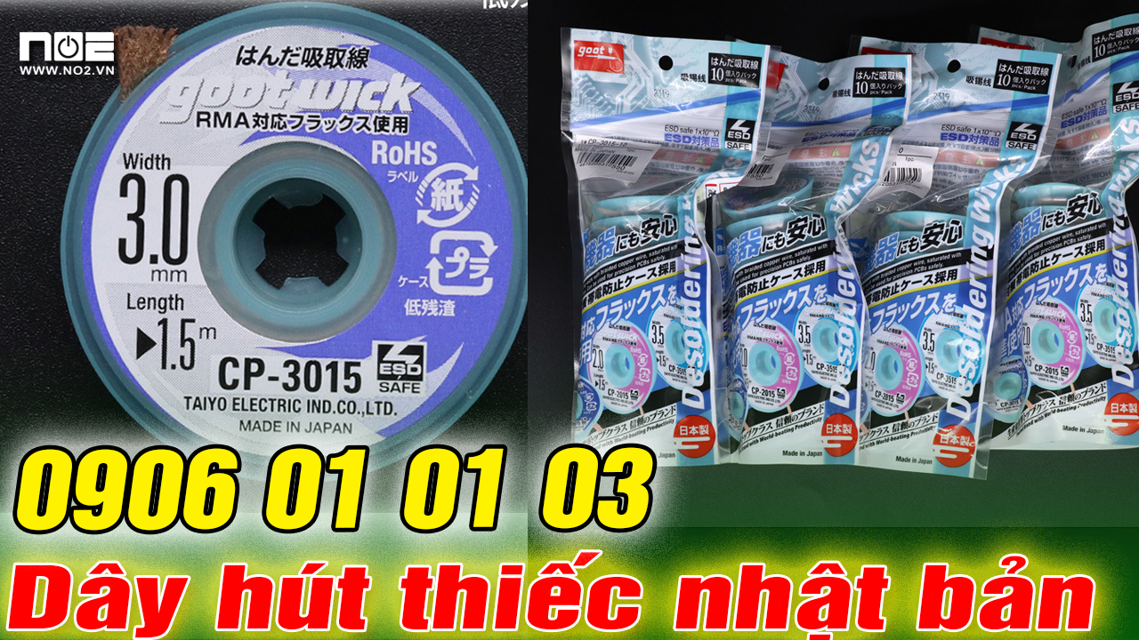 Dây hút thiếc hàng nhật bản