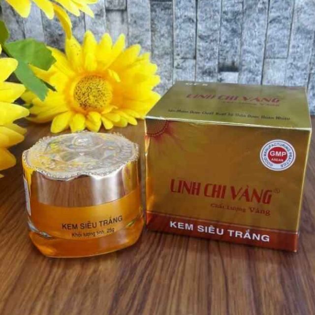 [HCM]KEM SIÊU TRẮNG LINH CHI VÀNG 25G