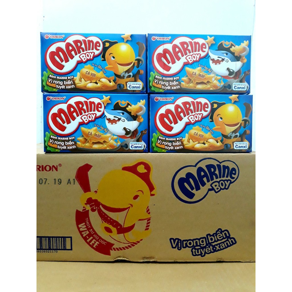 Snack Bánh cá Marine Boy Đủ Vị (1×35g)