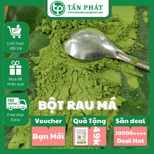 Bột rau má nguyên chất 100g - tấn phát - Hàng công ty chất lượng cao
