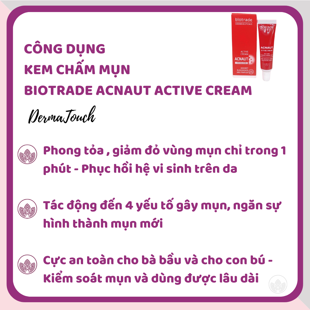 Kem chấm mụn Biotrade Acnaut Cream