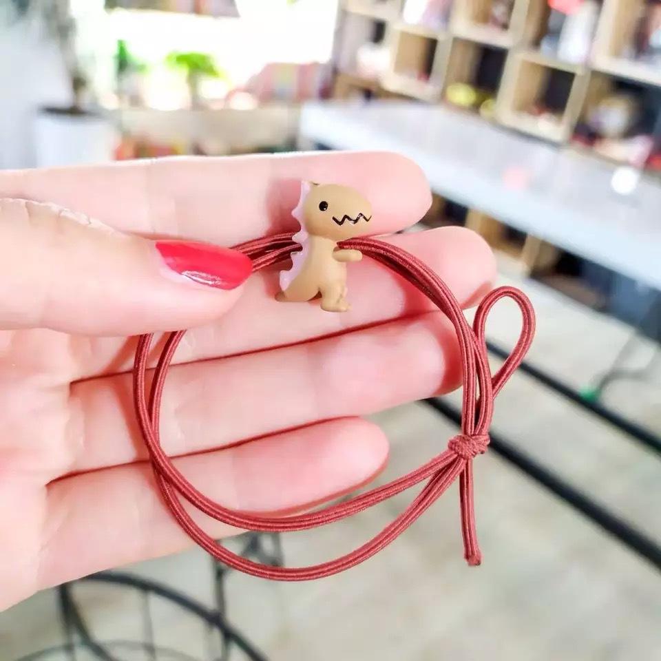 Dây thun buộc tóc hình khủng long siêu cute, đáng yêu