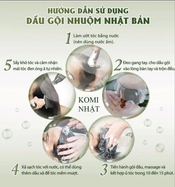 Dầu Gội Phủ Bạc Komi Nhật Bản 500ml