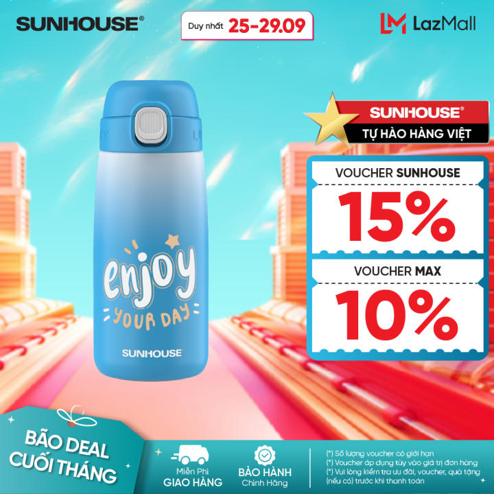 Bình giữ nhiệt trẻ em GripPal 420ml Sunhouse…