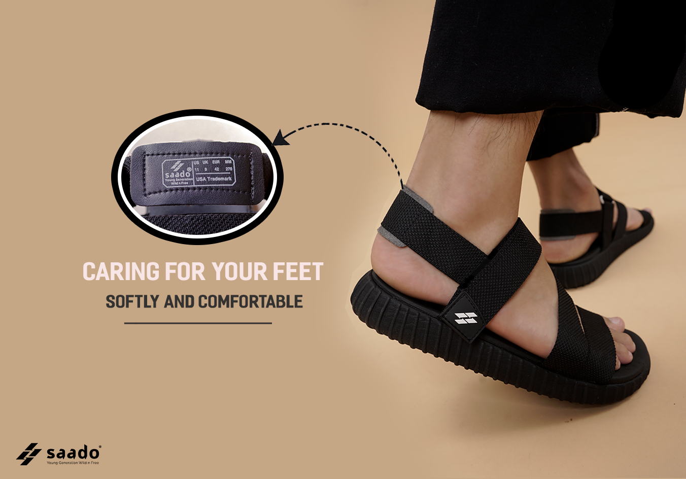 [HCM]Giày Sandal Saado Nam Năng Động NN07