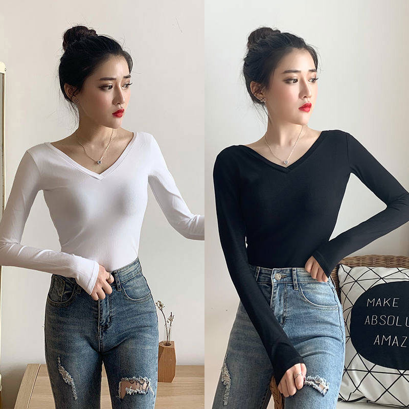 [HCM]Áo thun Tay Dài Cổ Tim