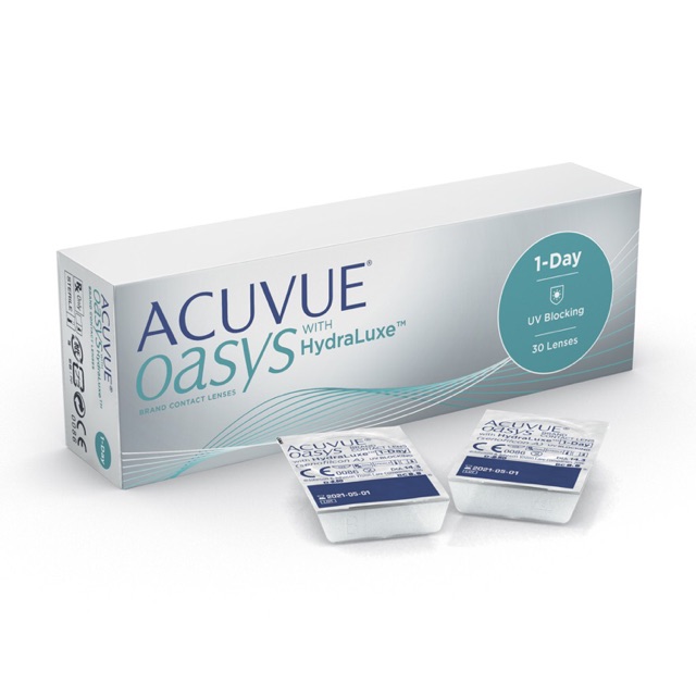 Acuvue Oasys 1 day with hydraluxe technology 30 lenses - Kính áp tròng 1 ngày không màu Acuvue Oasys