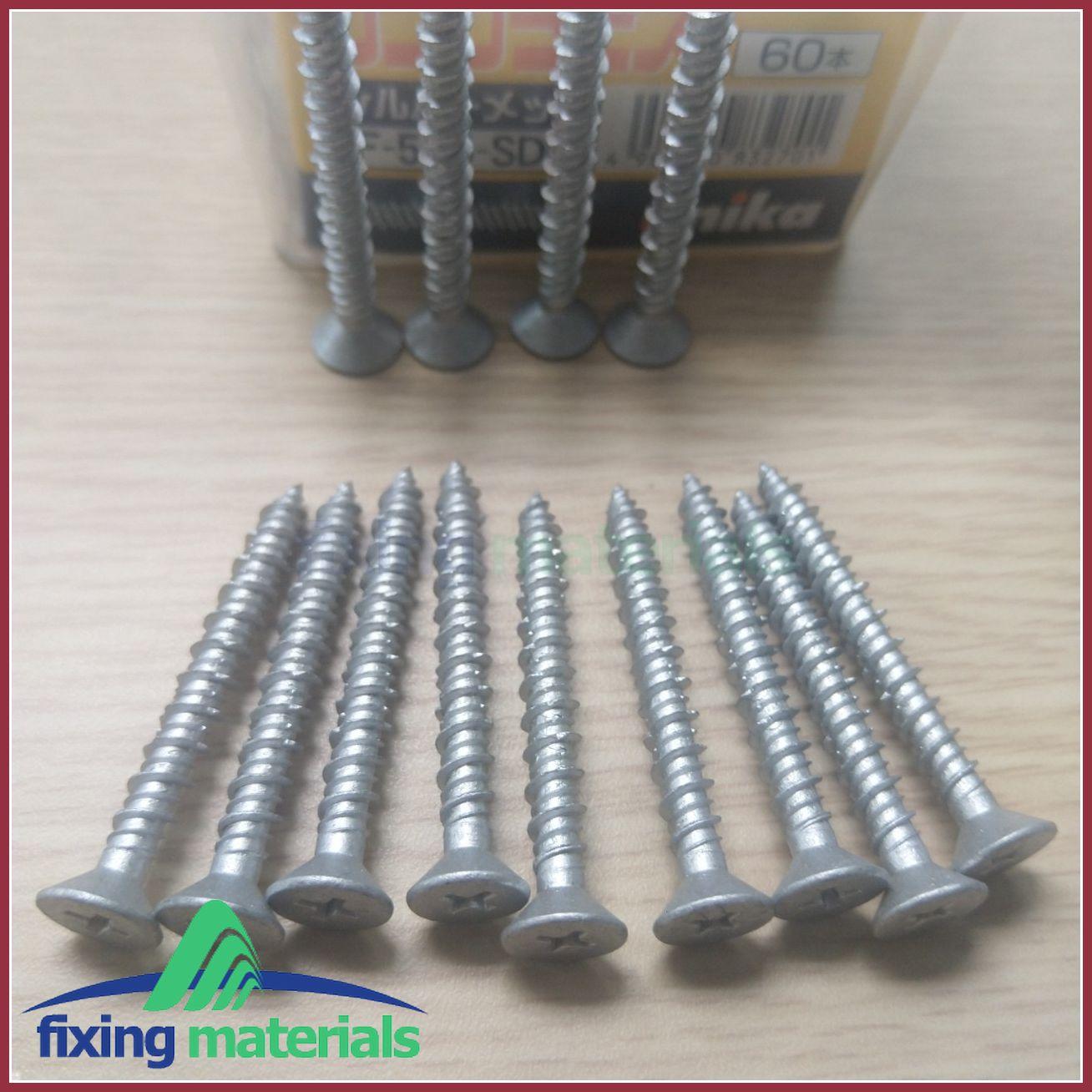 [HCM]Combo hộp vít bê tông đầu bằng Unika M5x60 kèm mũi khoan (Không cần dùng tắc kê nhựa)