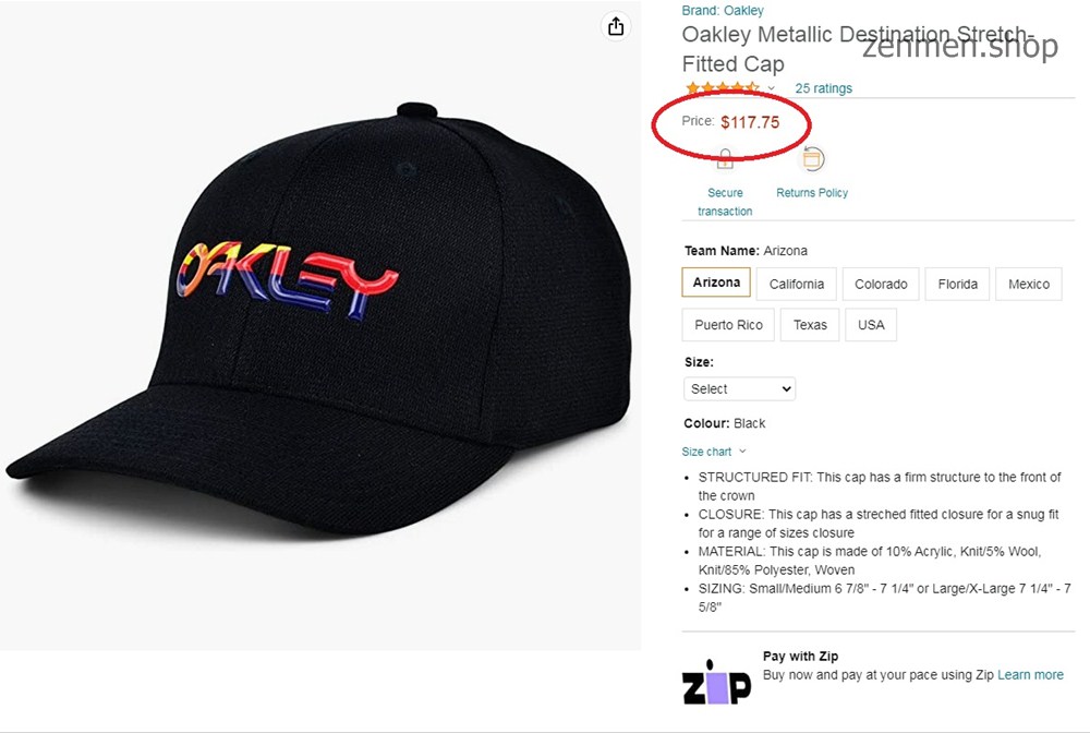 Nón Oakley Metallic Stretch Chính Hãng Bản Sample