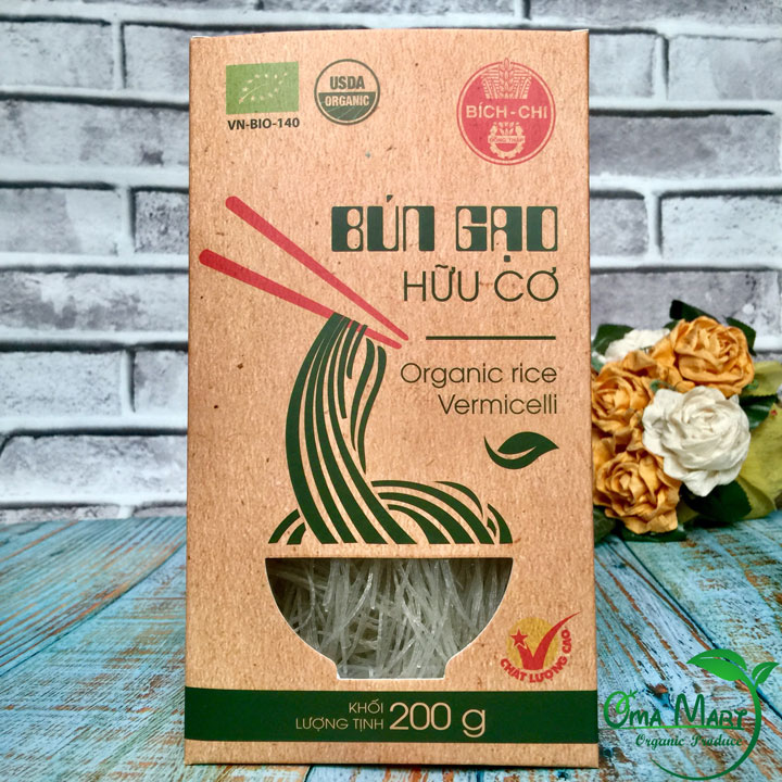 Bún Gạo Trắng Hữu Cơ Bích Chi 200g