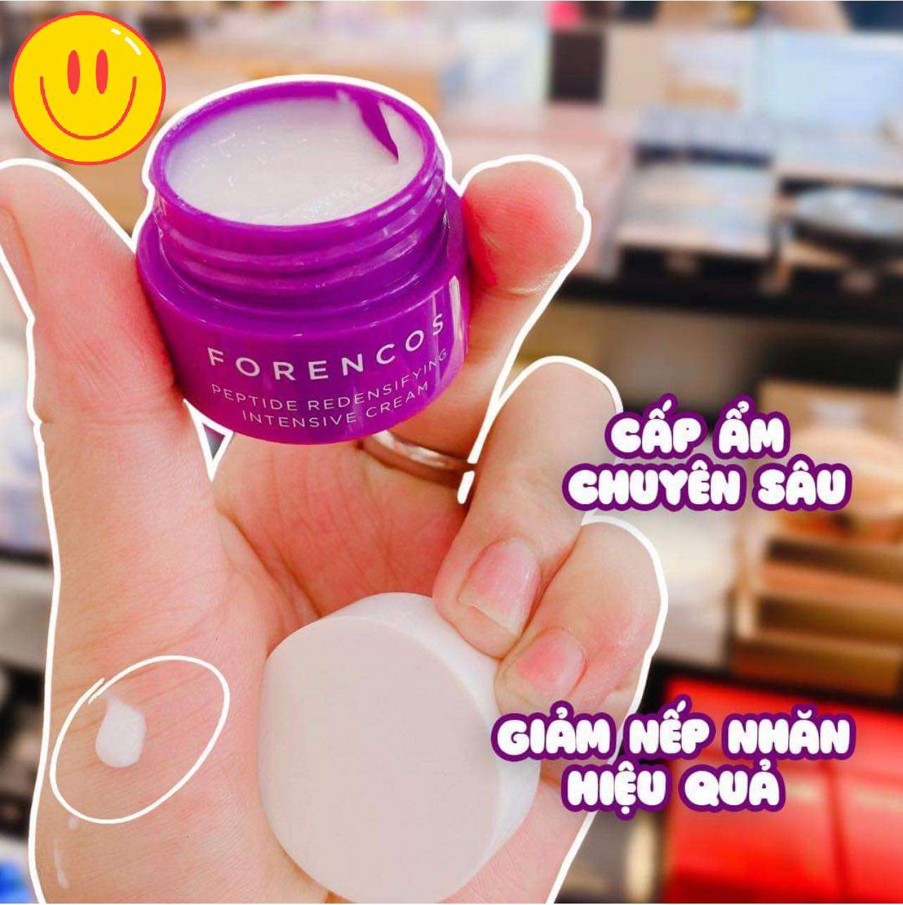 Kem dưỡng da ban đêm Forencos Peptide Tím Hàn Quốc