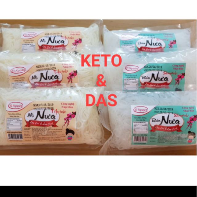 Combo 10 Gói Phở Nưa ăn kiêng giảm cân Keto/Das