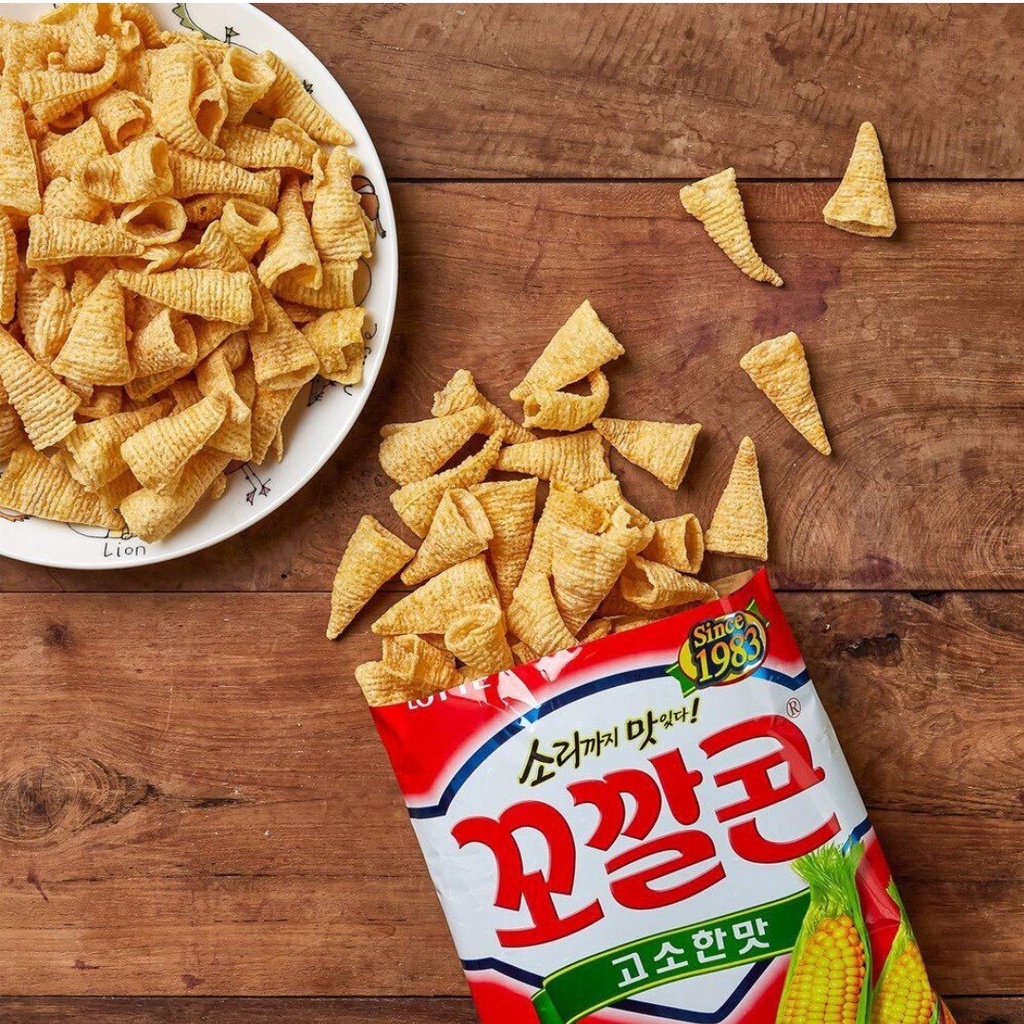 Snack Bắp Nón Hàn Quốc 67g (vị bắp nướng,cay ngọt và truyền thống)